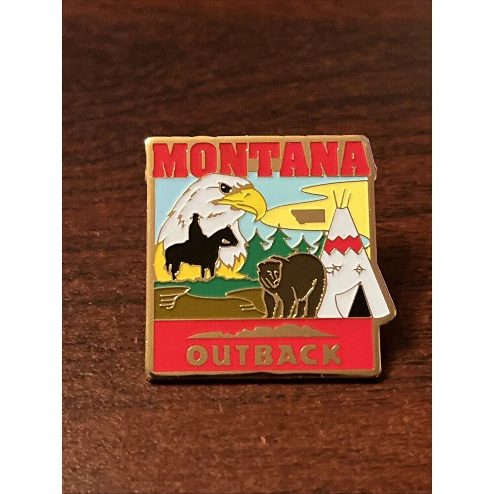 Outback Steakhouse‎ 50 States Montana Lapel Hat Pin
